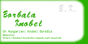 borbala knobel business card